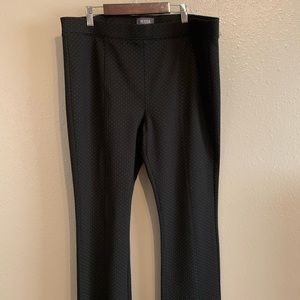 NYDJ black slacks size 14, white sprinkles throughout pants. Fit is everything